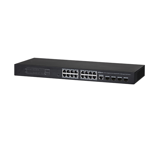16 Portlu PoE Yönetilebilir Gigabit Switch