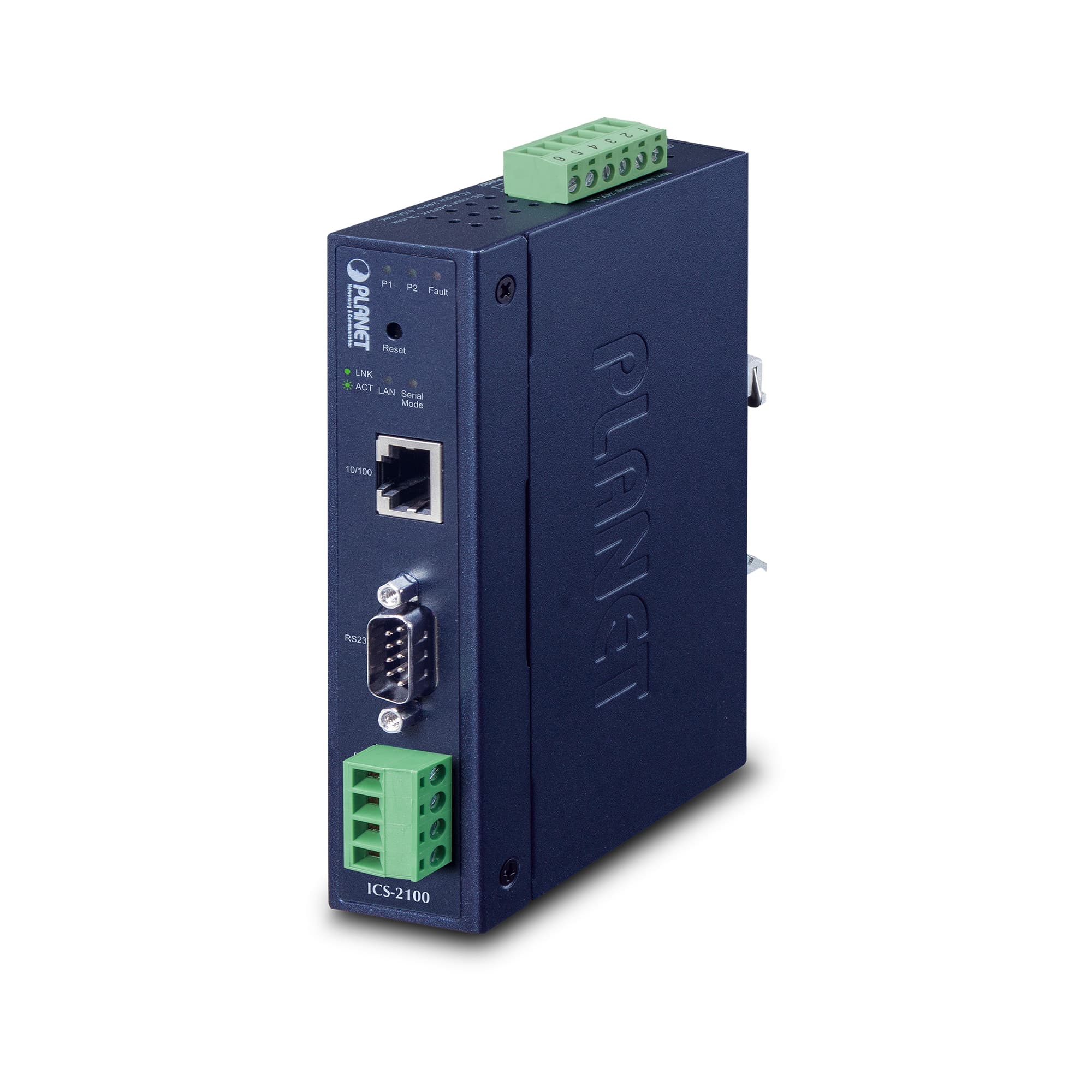 Industrial RS-232/ RS-422/ RS-485 over Ethernet Media Converter 