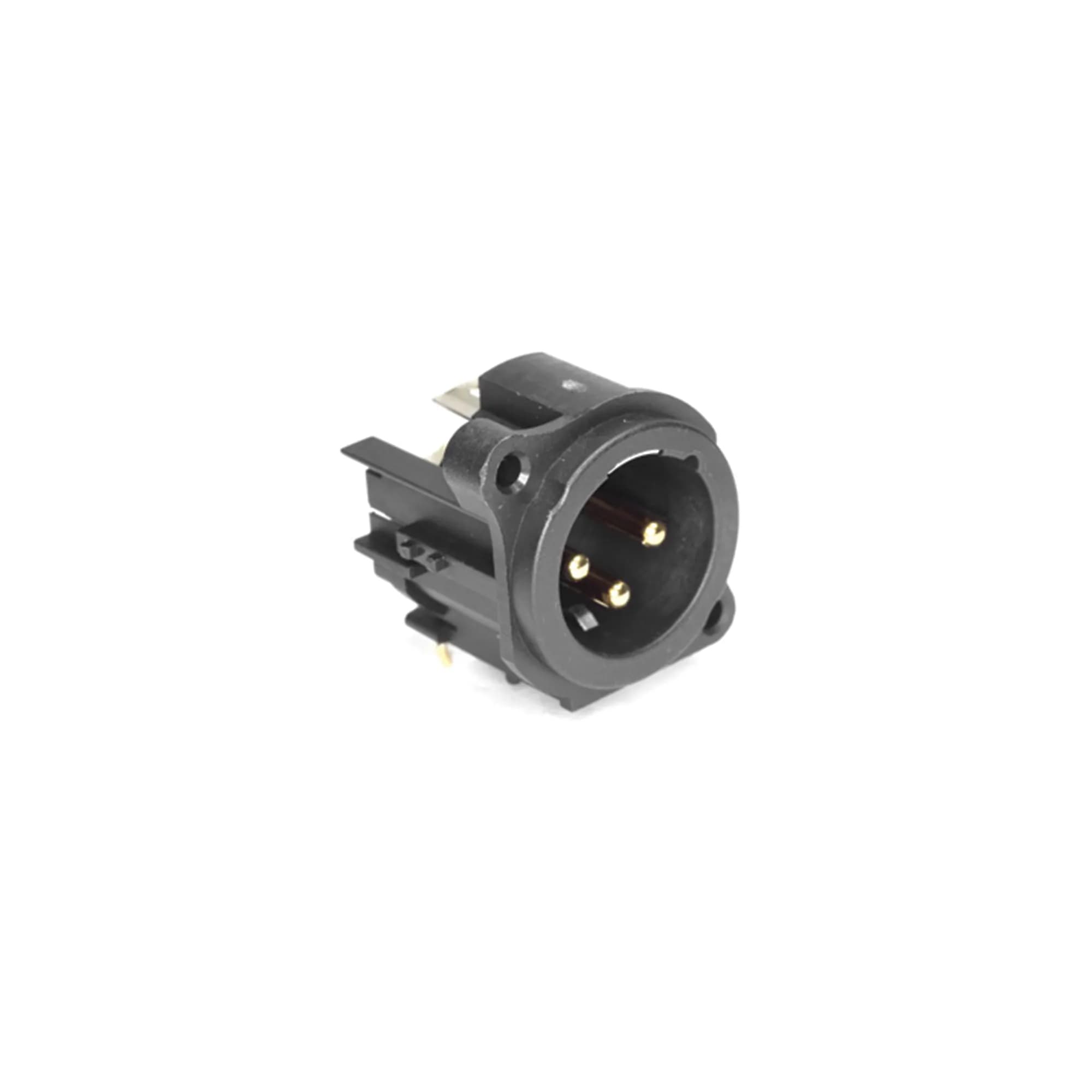 3-Pin XLR Male PCB Horizontal Connector