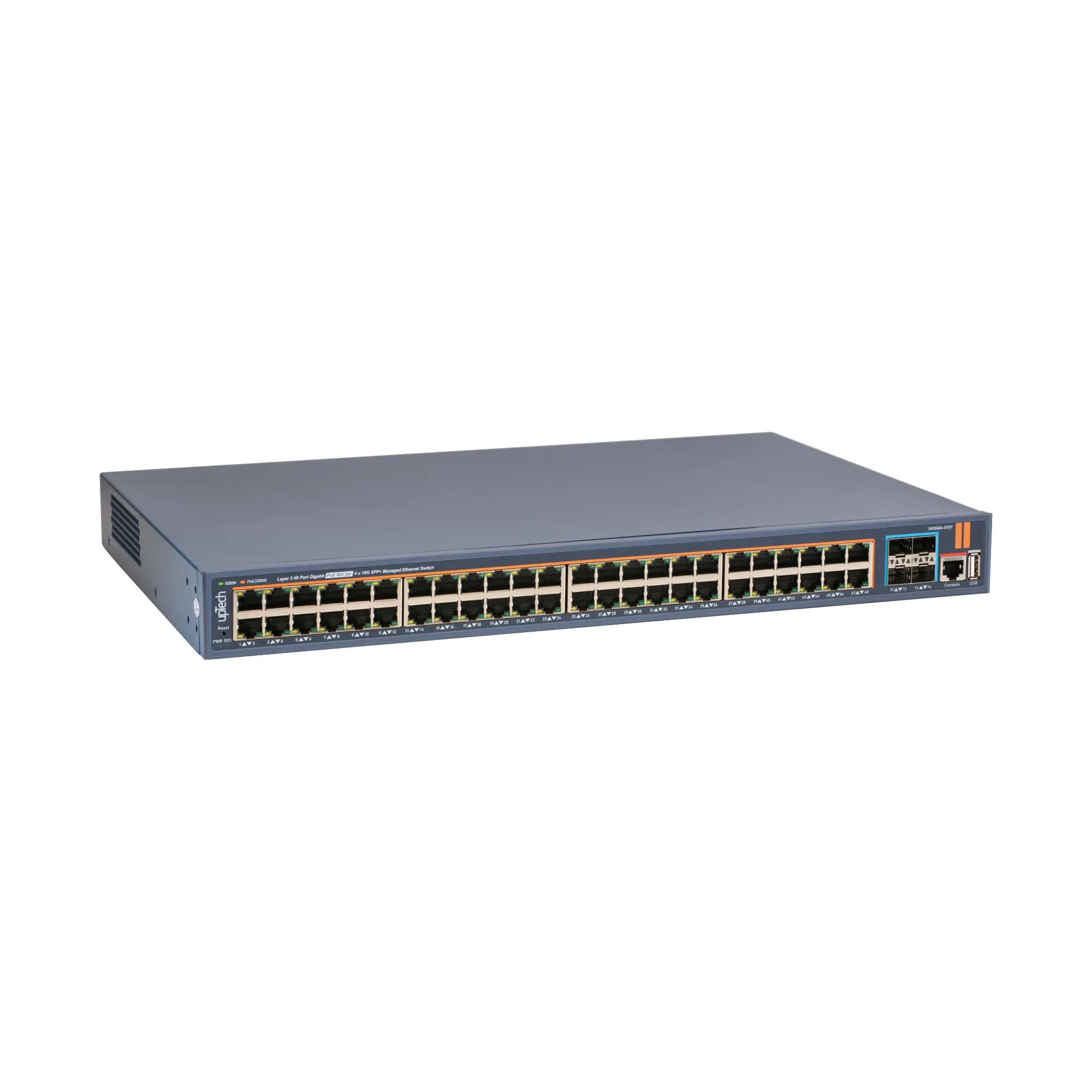 L3 Yönetilebilir 48 Portlu 10/100/1000M PoE RJ45 Portları + 4 Portlu 10G SFP+ 500W PoE Ethernet Switch 4